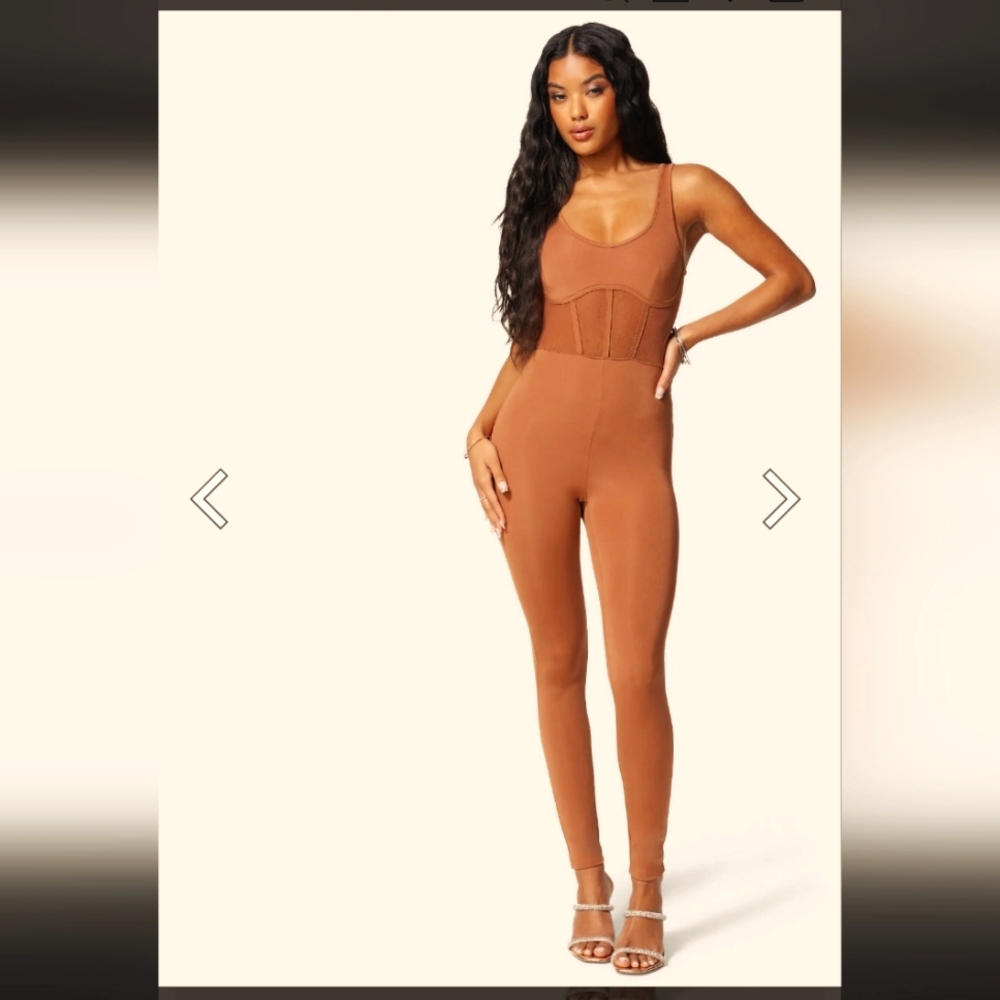 MESH DETAIL CATSUIT